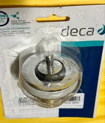 VÁLVULA  DECA NOVAS QUATRO UNIDADES DE ESCOAMENTO PARA LAVATORIOS, CUBAS E BIDÊS 