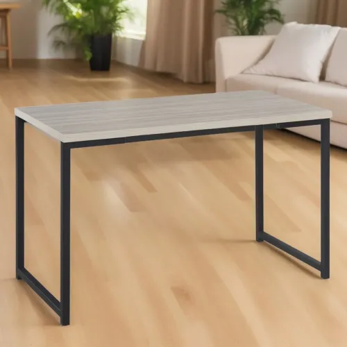 Mesa de escritório moderna com estrutura em metal tt54