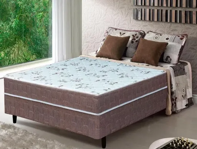Cama Unido de Molas Ensacadas Casal - Produto Novo