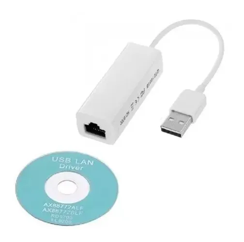 Adaptador USB para RJ45 - Cria Conexão pra cabo de rede em portas usb