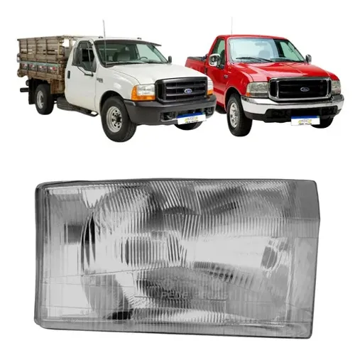 Farol Ford Le F250 F350 1998 A 2006 Foco Simples S/pisca 