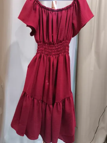 Vestido CIGANA Vermelho Elegante