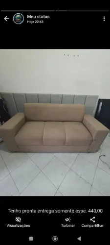 Sofá de 3 lugares pronta entrega 