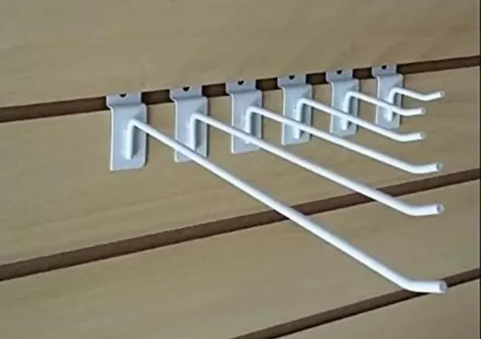 Gancho 25 CM para MDF Canaleta 75 unidades