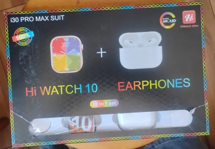 i30 Pro Max Suit HiWatch 10 + Earphones