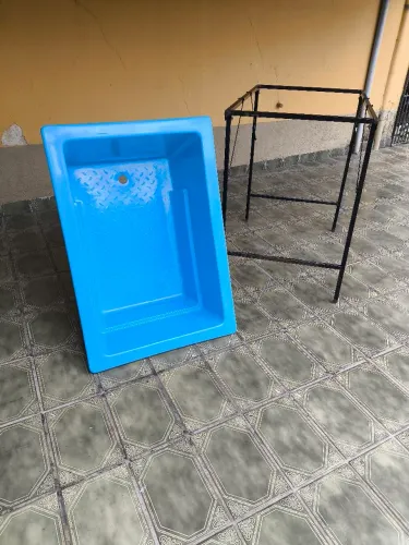 Banheira de Banho Pet c/ Estrutura - 170Lt