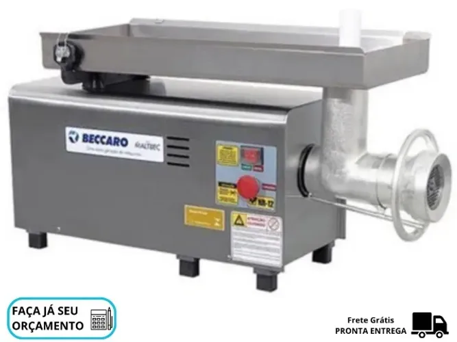 Moedor de Carne Beccaro Boca 22 Inox 