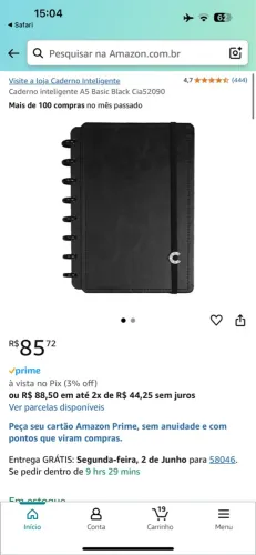 Caderno inteligente 