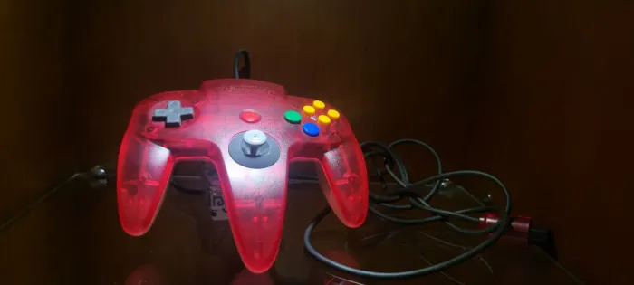 N64: Controle Clear Red (Analógico duríssimo)