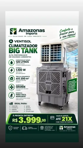 Climatizador Big Tank 120 litros Ventisol