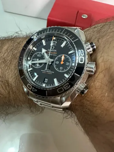 Relógio Omega Seamaster Planet Ocean Chronograph Fullset Completo