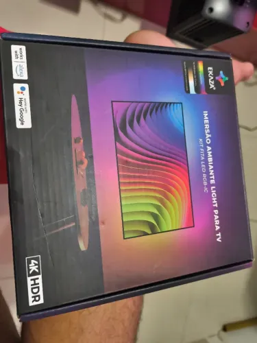 KIT FITA LED RGB-IC EKAZA - IMERSÃO AMBIENTE<br><br>PARA TV