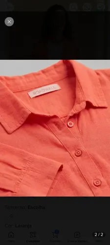 Camisa Feminina Alongada Manga Longa