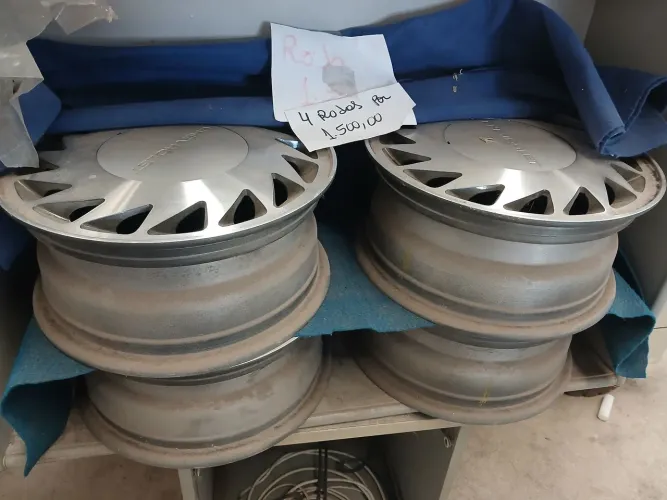 4 rodas de alumínio aro 14 opala