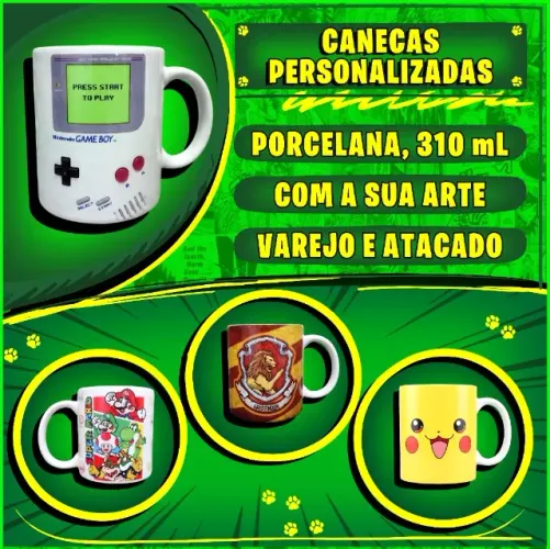 Canecas Personalizadas (Varejo e Atacado) - Presentes Brindes Revenda - NerdDog Store