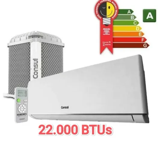 Ar Split Consul 22.000 BTUs + NOVO + Nota + Garantia + Cartão 12x