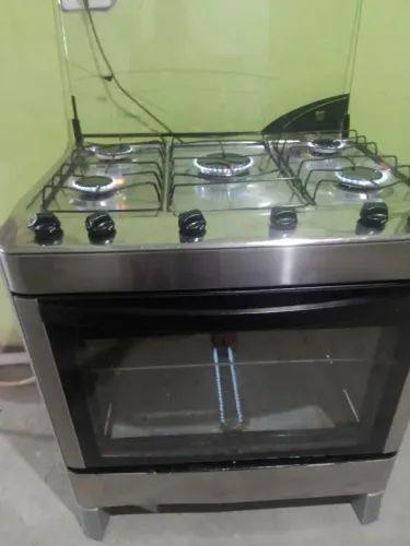 fogão 5 bc inox automático (entrego)