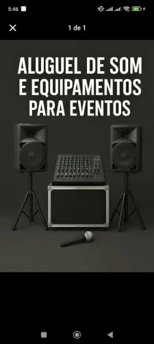 ALUGAMOS SOM PARA SUAS FESTAS E EVENTOS
