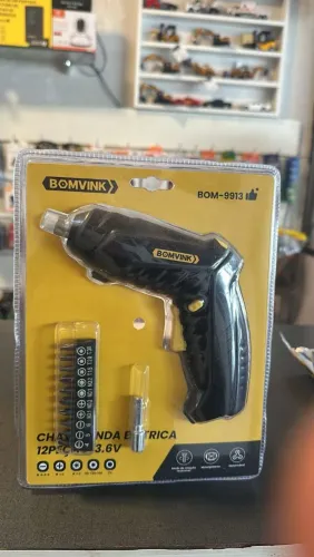 Parafusadeira Elétrica 12 Peças - 3.6V -Unidade 