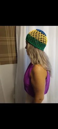 Headpience crochê Brasil 