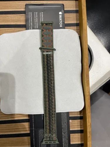 Pulseira Apple Watch edição ilimitada Nike 41mm verde musgo/marrom nova sem uso!!!