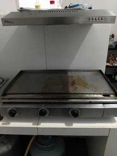 Chapa profissional a gás