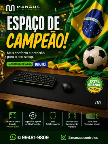Mousepad 70x30 extra grande