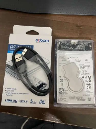 HD EXTERNO COM CASE 500GB