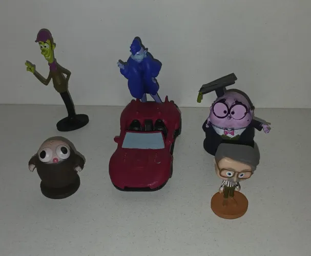 LOTE BONECOS MINIATURAS WIFI RALPH YESSS JP SPAMLEY GORD CARRO SHANK KNOWSMORE ED