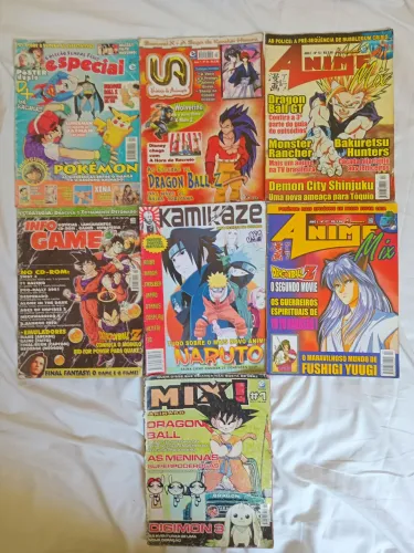 03 Revistas Diversas Animes e Mangás