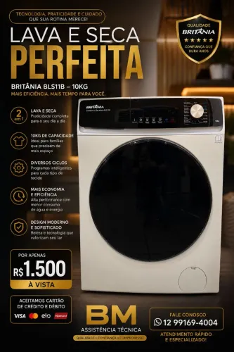 Máquina lave seca semi nova