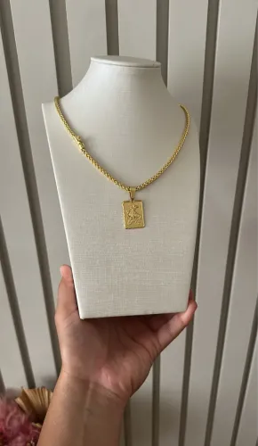 Corrente masculina banhada a ouro18K