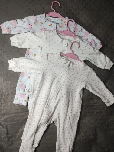 Kit 3 macacão amoré RN MENINA