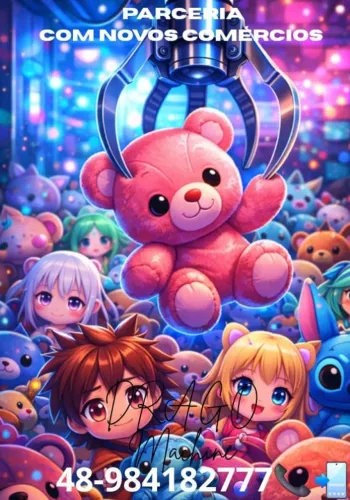 Aluguel Máquina de pelucias