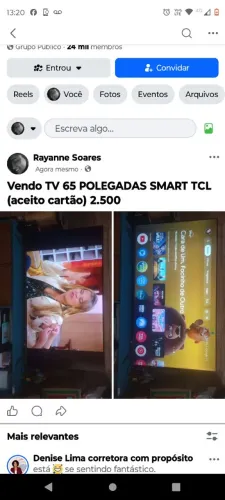 Tv smart 65 POLEGADAS TCL