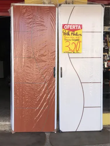 Porta madeira semi oca kit completo 