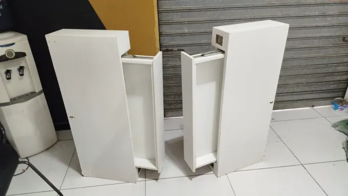bancadas branca para salão, barbearia, penteadeira...