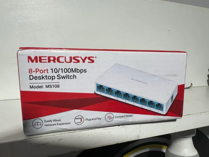 Switch 8portas 10/100mbps desktop
