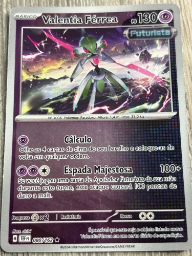Carta Pokémon Valentia Férrea Futurista