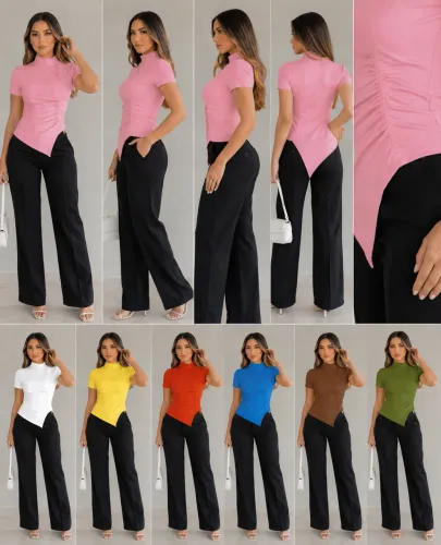 Blusas na poliamida transversal 