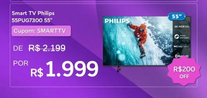 Tv Smart 55 Polegadas Philips 