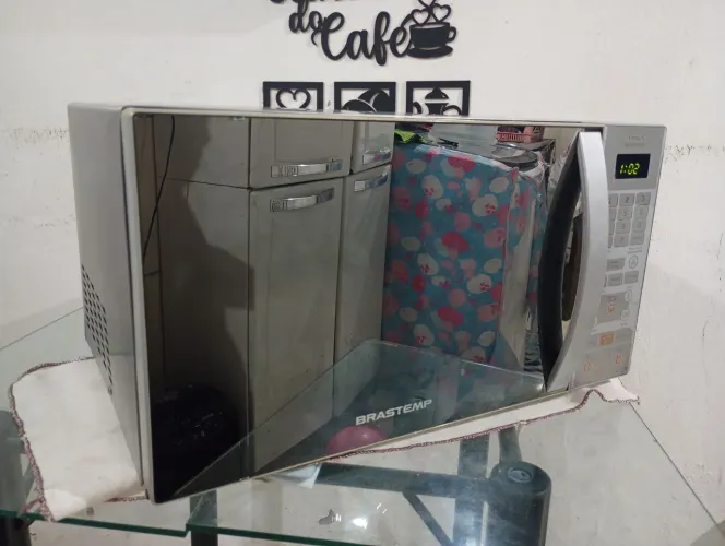Microondas espelhado inox