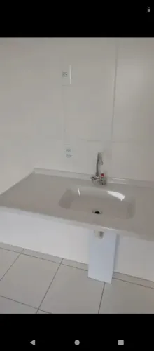 Pia mármore sintético branco