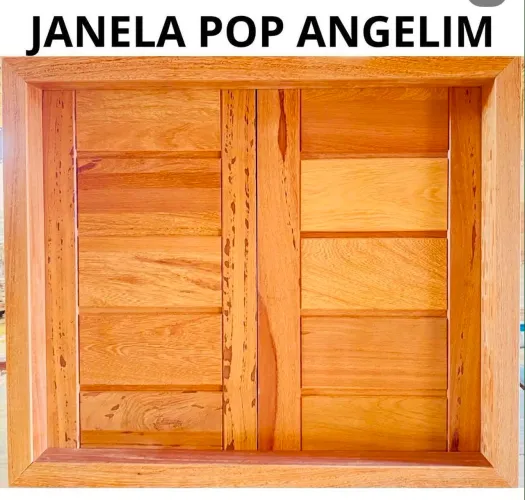 Janela madeira maciça - Pop Angelim