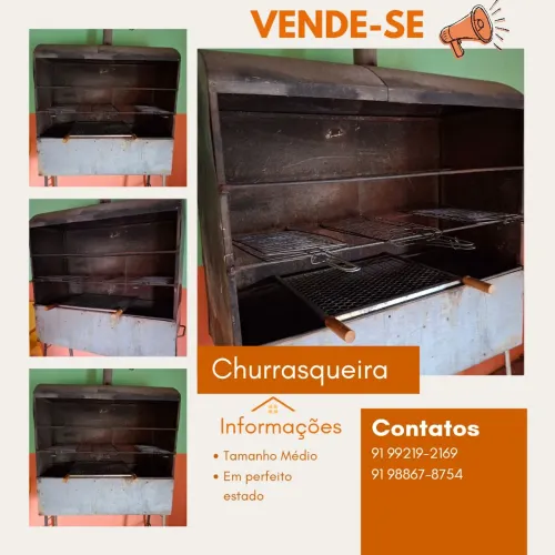 Churrasqueira média em excelente estado