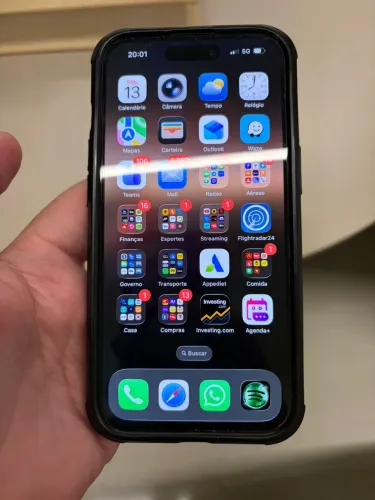 iPhone 15 256 GB preto - Impecável 