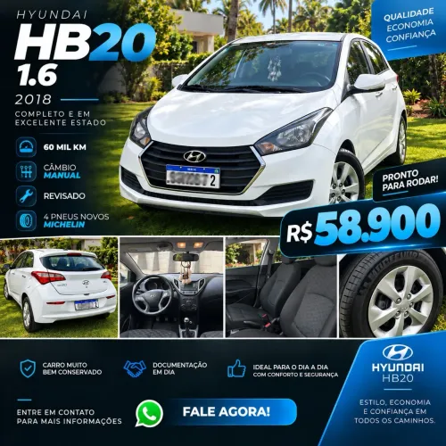 Hyundai HB20 C./c.plus/c.style 1.6 Flex 16V Mec. 2018