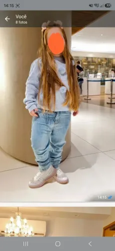 Calça jeans tiptop infantil menina