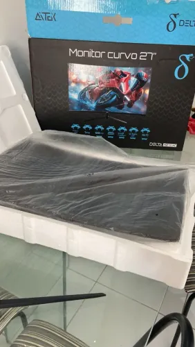 Monitor Gamer Curvo 27 polegadas nunca usado, Marca Delta AITEK