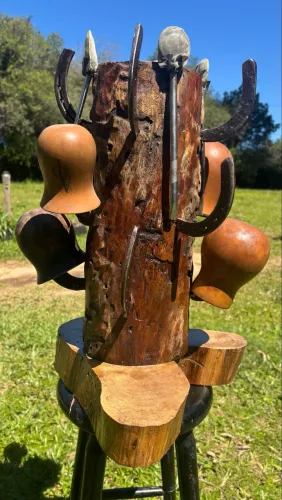 Suporte de cuia rústico